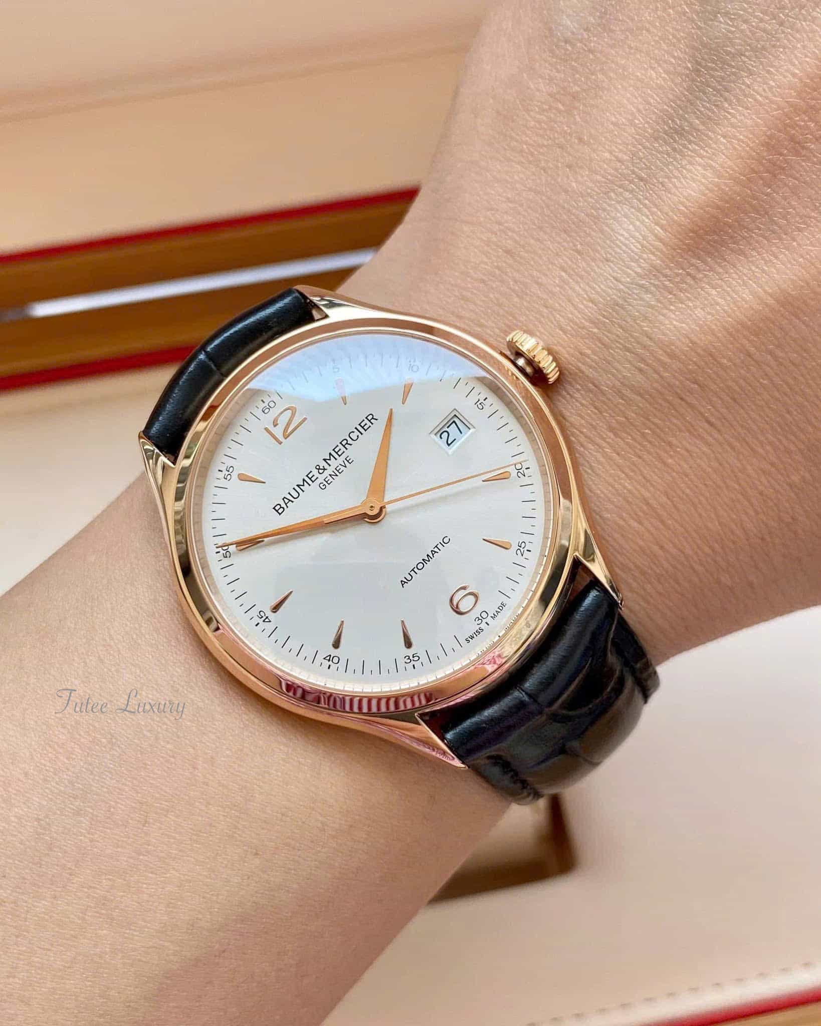 Baume &amp; Mercier Clifton 18K Rose Gold Automatic MOA10058