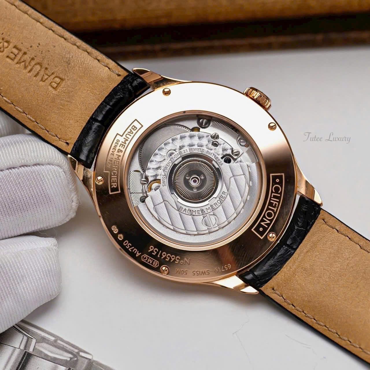 Baume &amp; Mercier Clifton 18K Rose Gold Automatic MOA10058