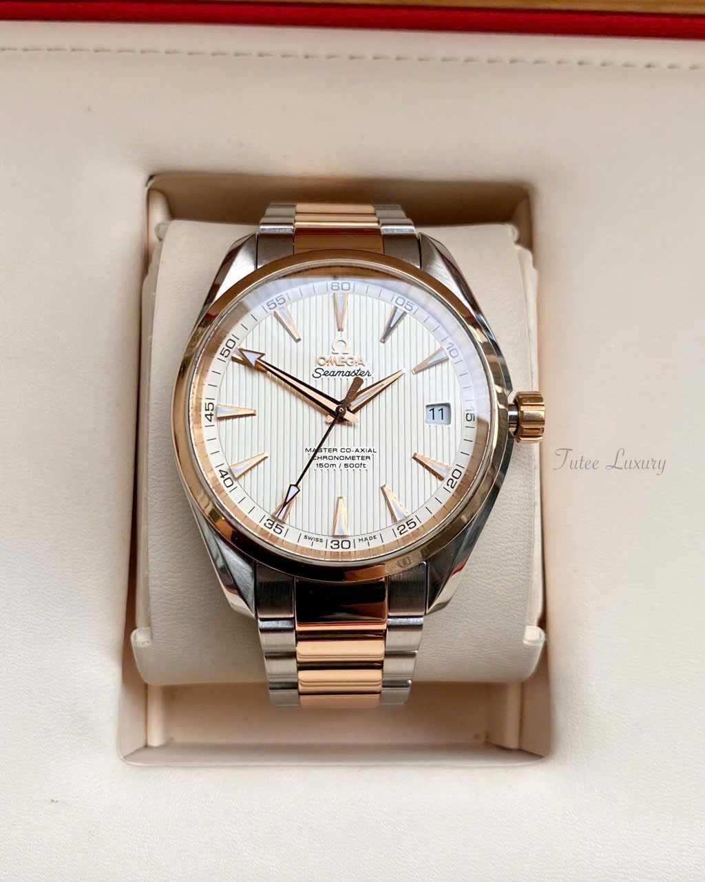 Omega Aqua Terra Master Co Axial Demi 18K Rose Gold 231.20.42.21.02.001 41.5mm