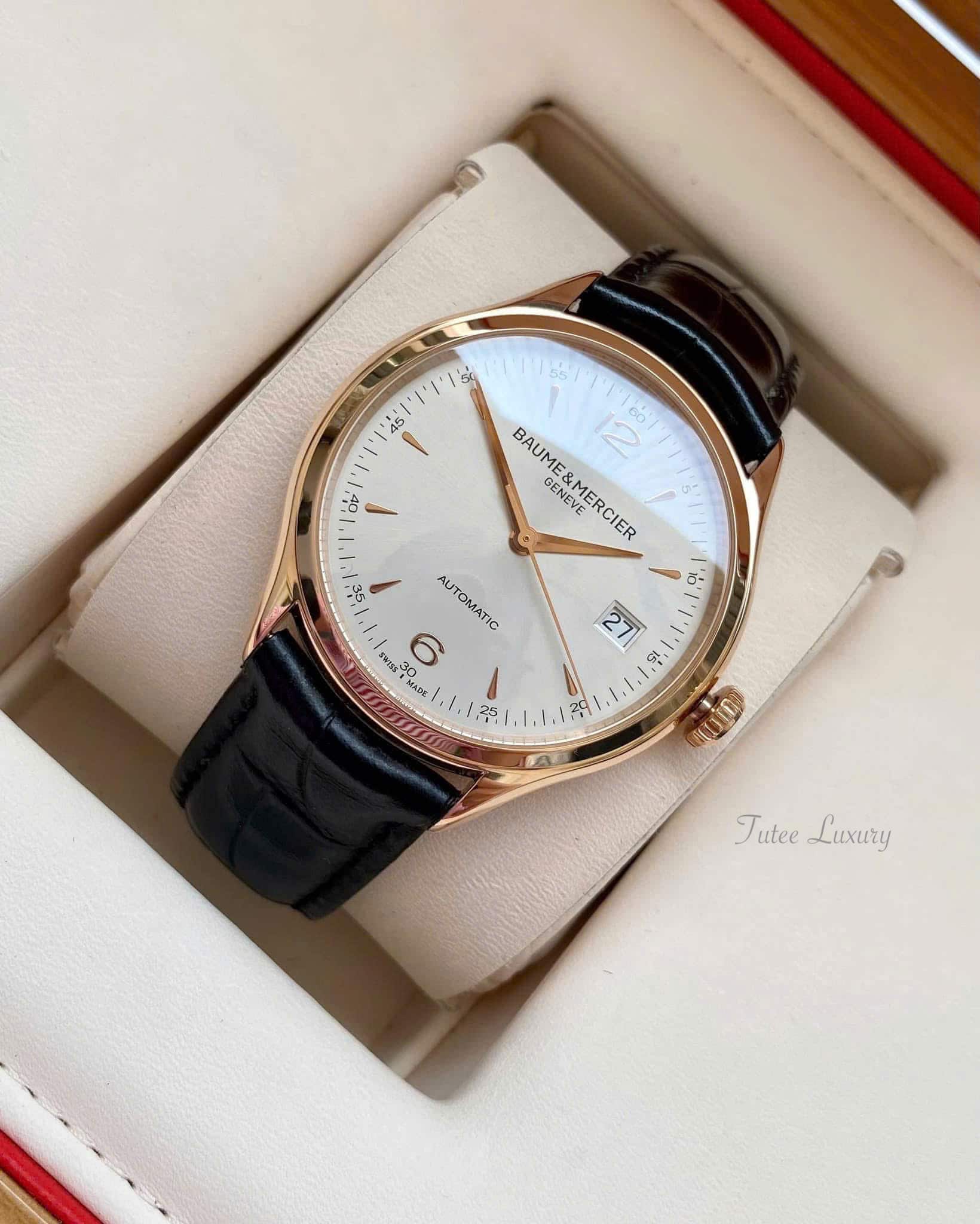 Baume &amp; Mercier Clifton 18K Rose Gold Automatic MOA10058