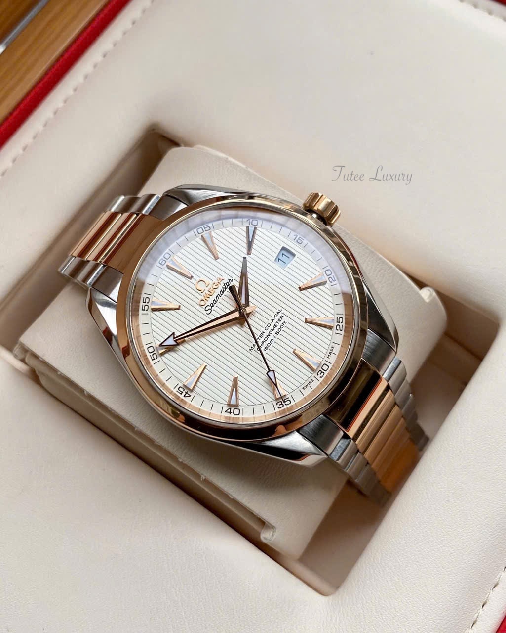 Omega Aqua Terra Master Co Axial Demi 18K Rose Gold 231.20.42.21.02.001 41.5mm