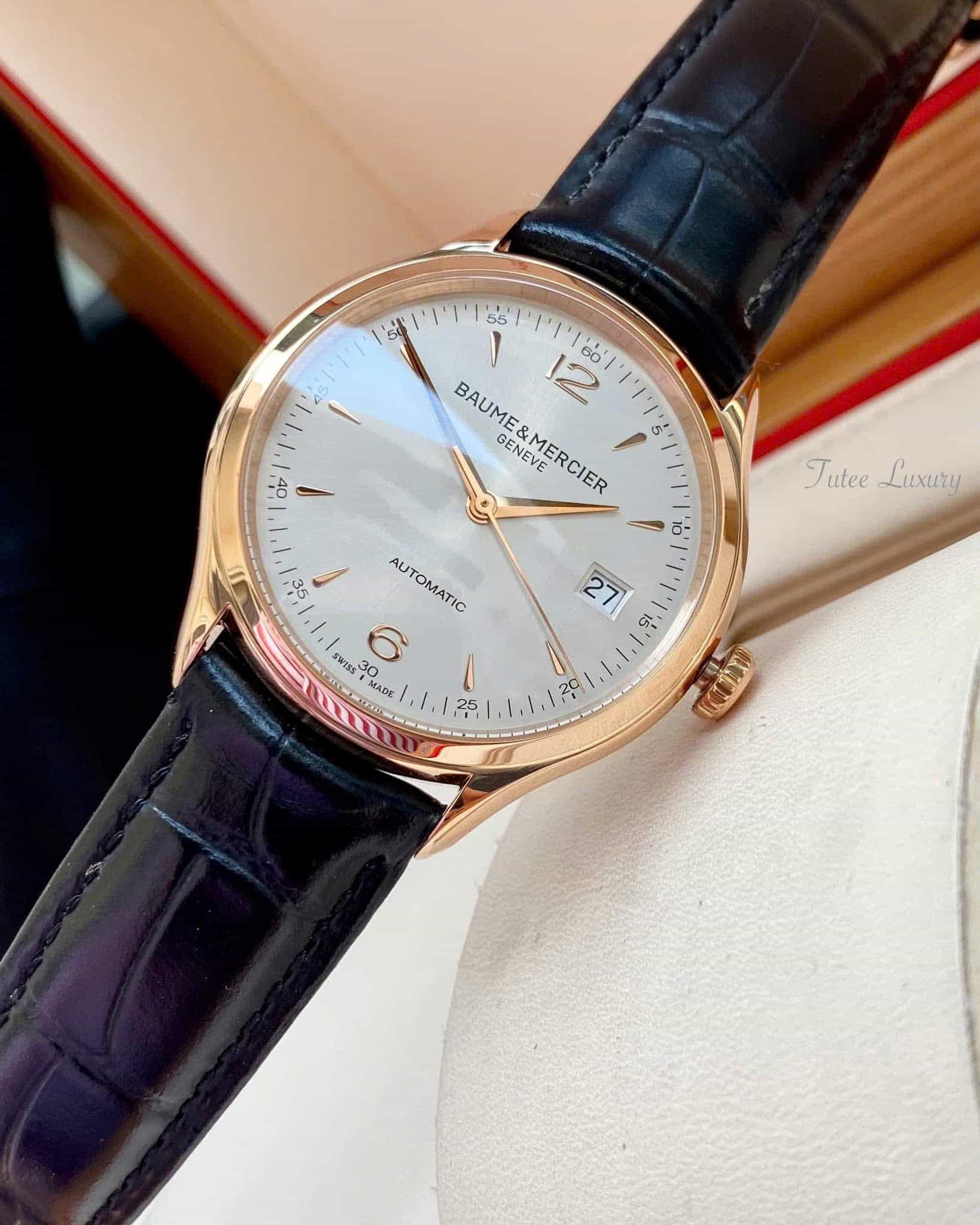Baume &amp; Mercier Clifton 18K Rose Gold Automatic MOA10058
