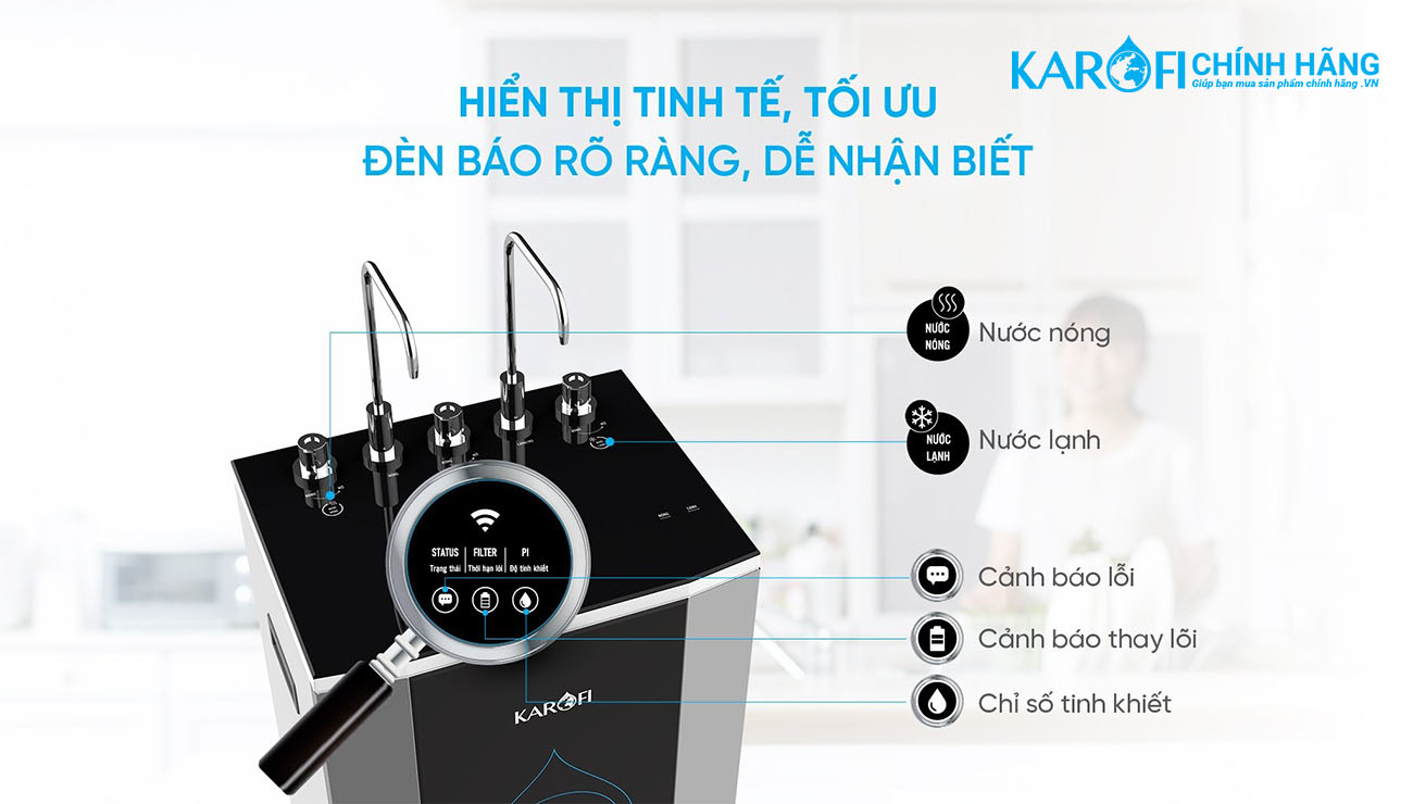 Máy lọc nước nóng lạnh Karofi KAD-D50