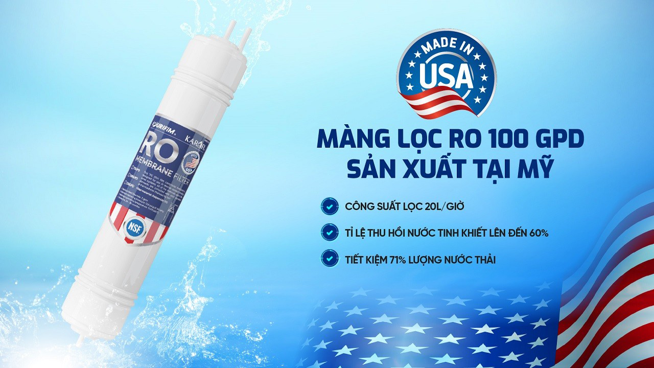 Máy lọc nước hydrogen ion kiềm Karofi KAQ-U05 Pro+AKLALINE - 11 Lõis