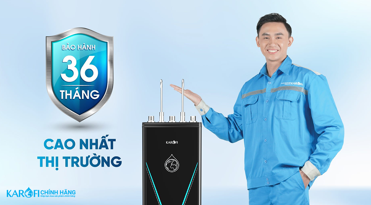 Máy lọc nước nóng lạnh Karofi KAD-D528 - Mẫu Mới 2023