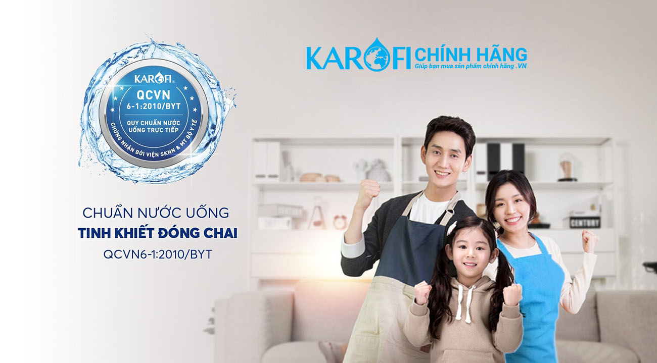 Máy lọc nước Karofi KAQ-U05G - 10 Lõi Mẫu Mới 2024