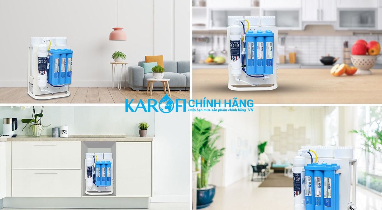 Máy lọc nước Karofi KAQ-U05G - 10 Lõi Mẫu Mới 2024