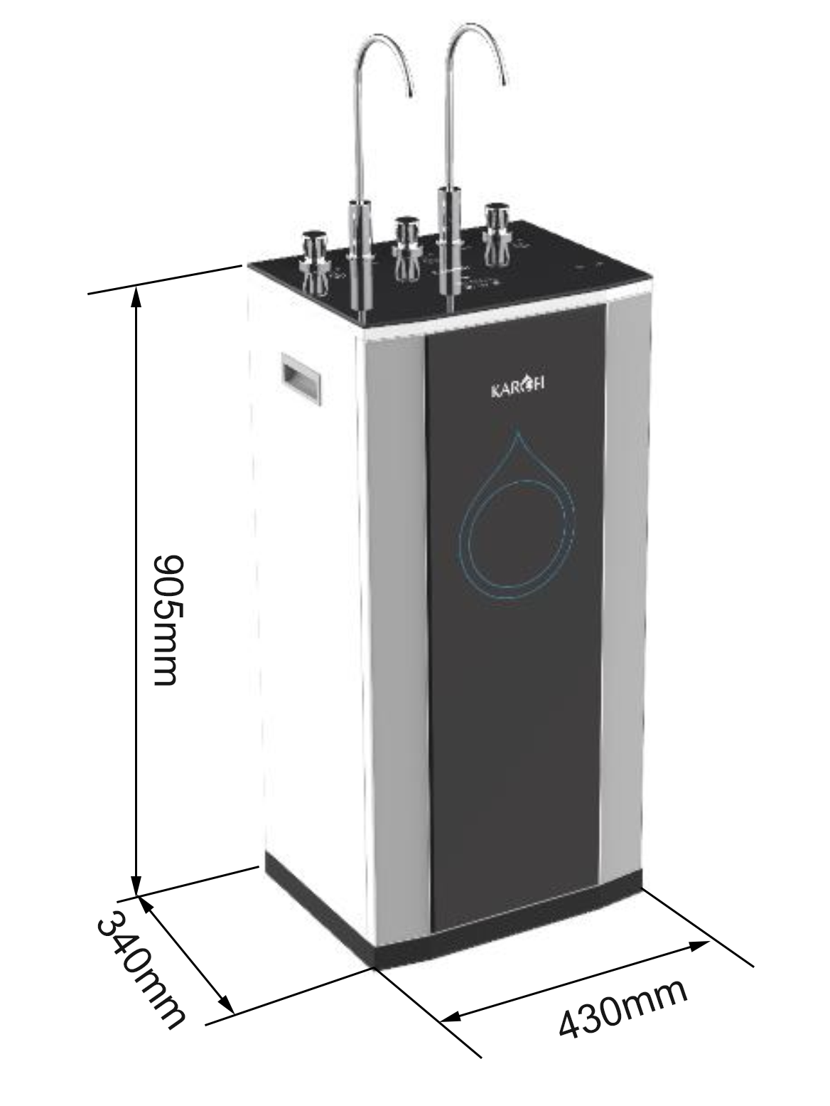 Máy lọc nước nóng lạnh Karofi KAD-D50