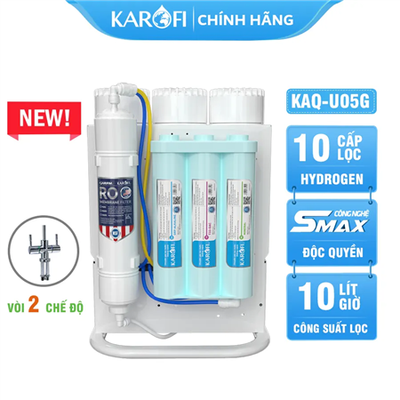 Máy lọc nước Karofi KAQ-U05G - 10 Lõi Mẫu Mới 2024