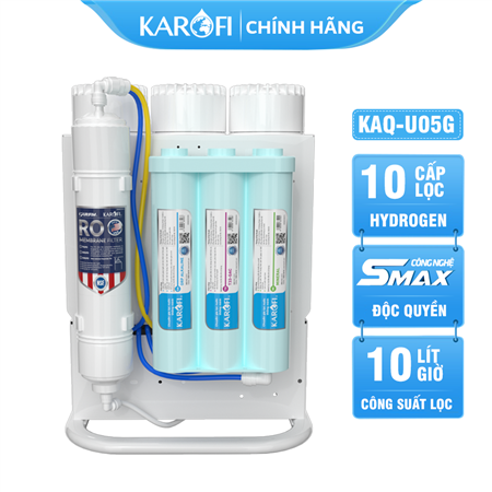 Máy lọc nước Karofi KAQ-U05G - 10 Lõi Mẫu Mới 2024