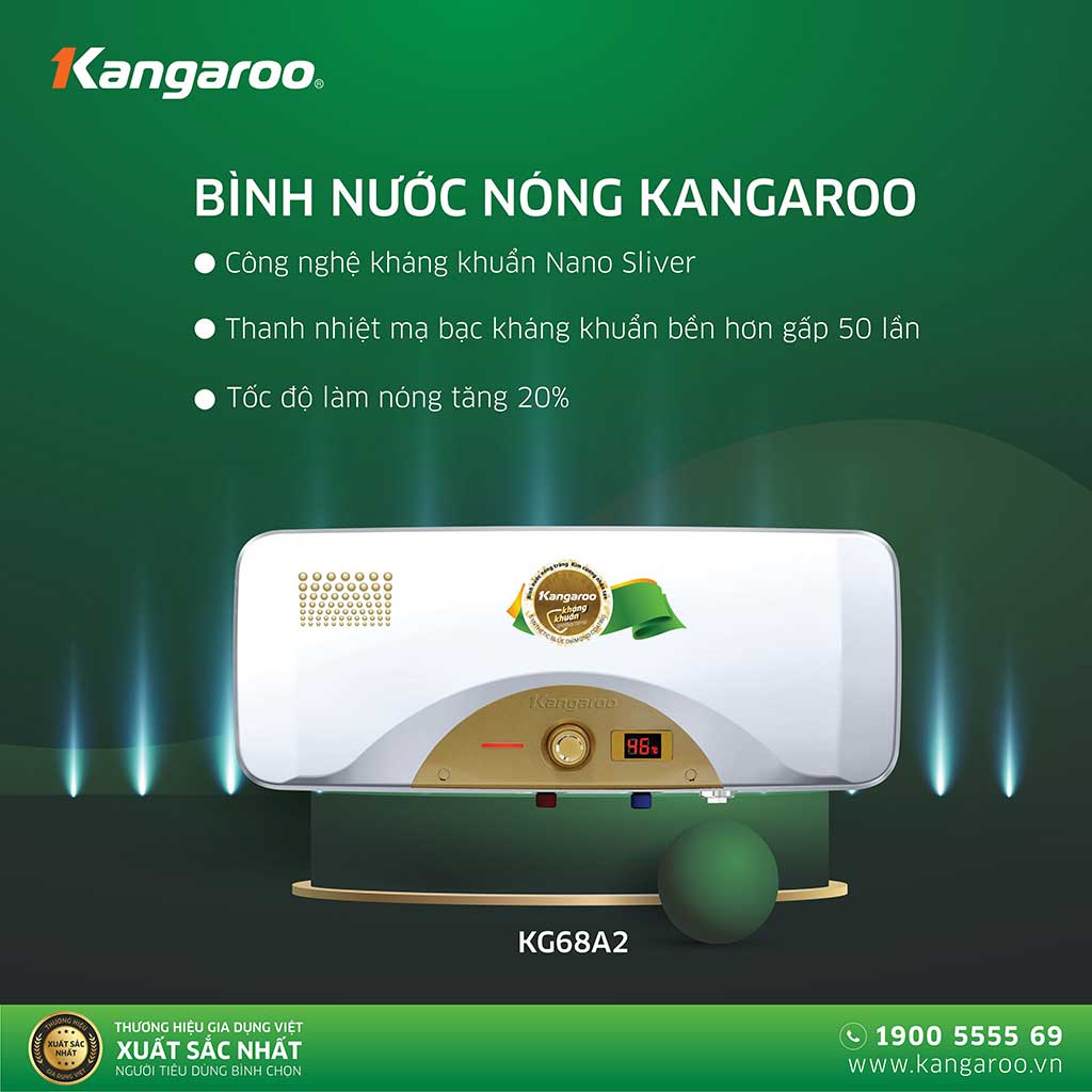 Bình nước nóng Kangaroo đạt giải hiệu suất năng lượng tốt nhất việt nam 2022