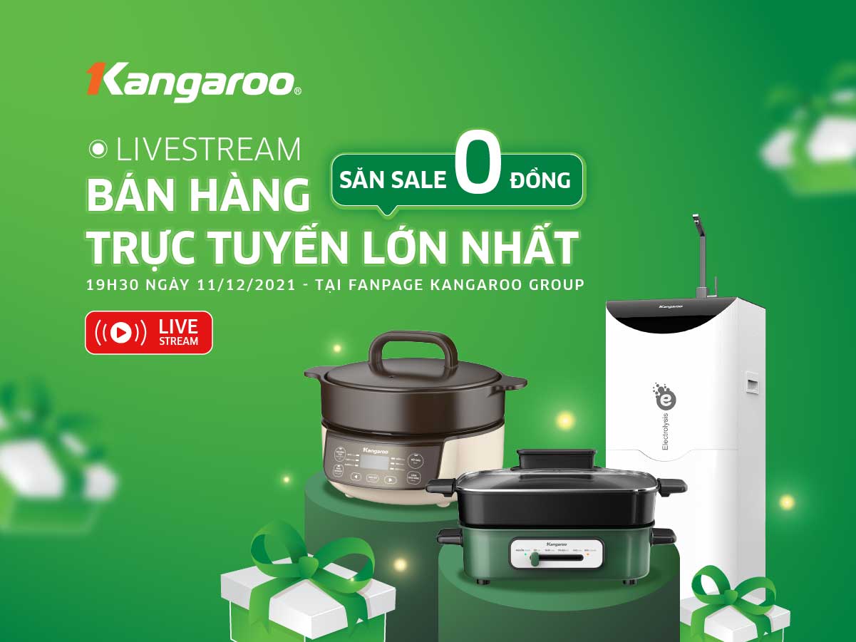 SĂN SALE 0Đ - Kangaroo livestream bán hàng trực tuyến lớn nhất